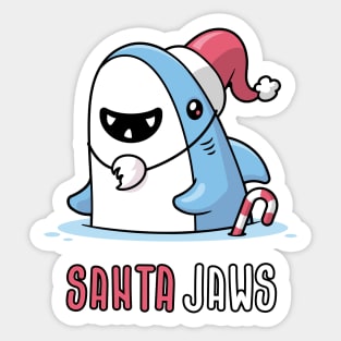 Santa Jaws Sticker